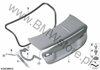 Pokrywa bagażnika dla BMW 4' G82 M4 Coupé M4 CSL S58T USA