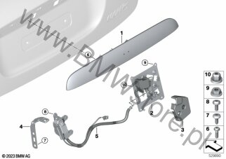 System zamykania tylnej klapy dla Mini Cabrio F57 BEV Cooper SE IB1 ECE