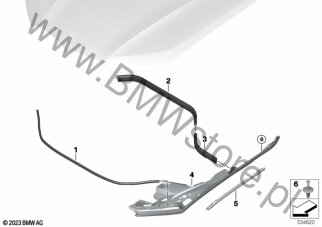 Pokrywa silnika, uszczelki dla BMW X7 G07 LCI SAV BMW ALPINA XB7 S68T ECE
