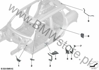 Przegrody profili zamkniętych dla Mini F65 5-drzwiowy Cooper C B38N ECE