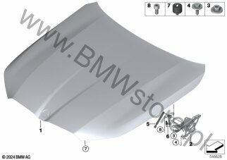 Pokrywa silnika / el.mont. dla BMW 5' G99 M5 Touring M5 S68X ECE