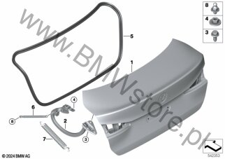 Śruba z podkładką (07 14 7279964) na diagramie Pokrywa bagażnika dla BMW 2' F74 Gran Coupé 228 xDrive Gran Coupé B48P USA