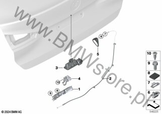 System zamykania tylnej klapy dla BMW 2' F74 Gran Coupé 218d B47L ECE