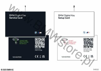 Setup/Service Card dla BMW i iX I20 LCI SAV iX xDrive60 XE2 ECE