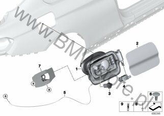 Klej (51 30 8329018) na diagramie Klapka wlewu paliwa dla MS BMW Motorsport M4 GT4 Coupé USA