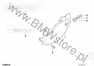 Pokrywka na diagramie Panel tylny 