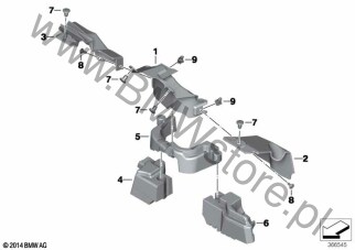 Osłona termiczna prawa na diagramie Osłona termiczna 