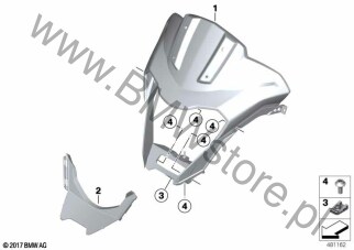 Pokrywa reflektora dla BMW K02 G 310 GS 20 USA