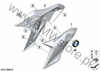 Osłona boczna z przodu niewykończona dla BMW K02 G 310 GS 20 USA