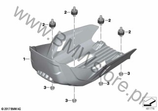 Tłumik drgań na diagramie Osłona dolna 