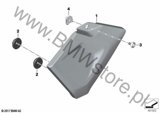 Osłona ramy prawa na diagramie Osłona ramy 