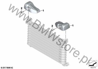 Nakładka łącznika chłodnicy oleju dla BMW K33 R nineT Urban 20 ECE