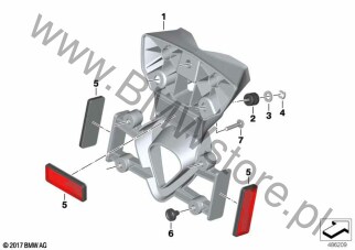 Odbłyśnik czerwony na diagramie Adapter lampy ostrzegawczej 