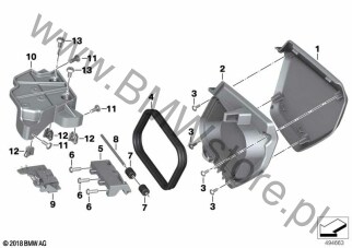 Schowek w osłonie nóg dla BMW K08 C 400 GT 21 USA