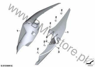 Bok tylny prawy na diagramie Tylny element boczny 