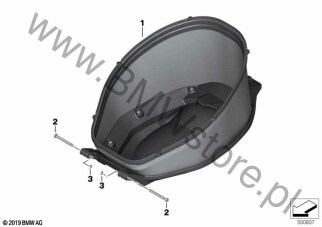 Tylny schowek bagażowy dla BMW K09 C 400 X 21 ECE