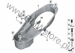 Nit rozprężny na diagramie Podłoga bagażnika 