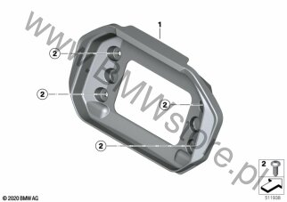 Osłona tablicy przyrządów tylna dla BMW K08 C 400 GT 21 USA
