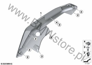 Osłona wnętrza bagażnika dla BMW K09 C 400 X 21 ECE