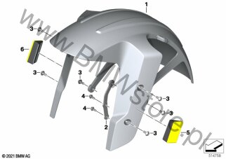 Osłona przedniego koła, dolna dla BMW K02 G 310 GS 20 USA