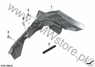 Osłona tylnego koła dla BMW K09 C 400 X 21 ECE