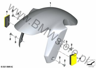 Osłona przedniego koła dla BMW K54 R 1250 RS ECE