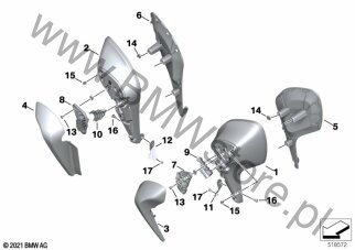 Osłona nóg dla BMW K35 R 18 Transcont. USA