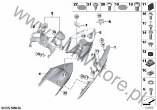 Tuleja kołnierzowa na diagramie Panel tylny 