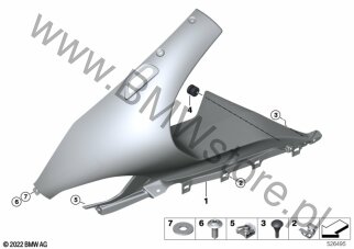 Górna część obudowy dla BMW K66 M 1000 RR 23 ECE
