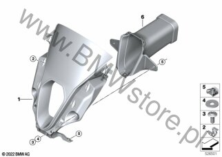 Kanał powietrza dla BMW K66 M 1000 RR 23 ECE