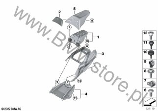 Siedzenie pasażera M dla BMW K54 R 1250 RS ECE