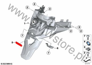 Podstawa tabl. rejestr. dla BMW K09 C 400 X 21 ECE