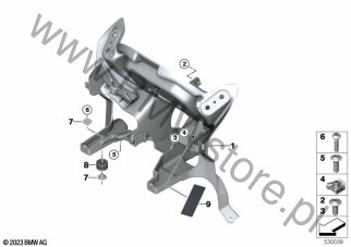 Belka przednia dla BMW K66 M 1000 RR 23 ECE