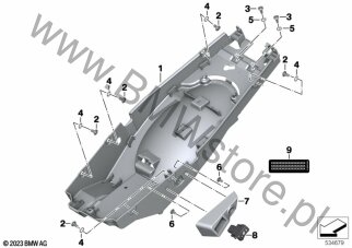 Osłona tylnego koła dla BMW K54 R 1250 RS ECE