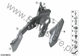 Dol. osłona zbiornika paliwa dla BMW K81 F 900 GS USA
