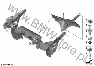 Odprow.powietrza z chłodnicy dla BMW K81 F 900 GS USA