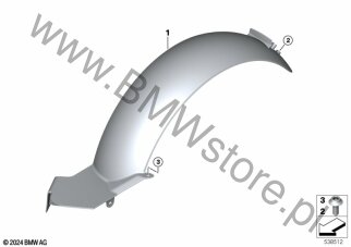 Osłona tylnego koła dla BMW K06 CE 02 AM ECE