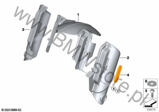 Osłona przedniego koła dla BMW K06 CE 02 AM ECE