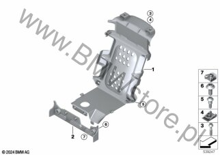 Tapicerka tylna dolna dla BMW K06 CE 02 AM ECE