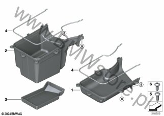 Skrytka część dolna dla BMW K08 C 400 GT 25 ECE