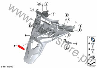 Podstawa tabl. rejestr. dla BMW K08 C 400 GT 25 ECE