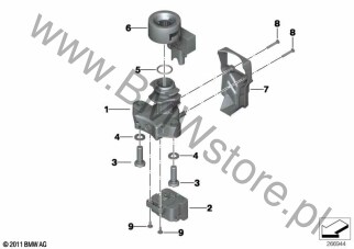 Śruba soczewkowa (07 14 7311315) na diagramie Zamek zapłonu z blokadą kier./elem. dod. dla BMW A15 A15  USA