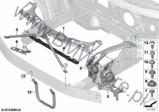 U-Strebe na diagramie Wzmocnienie czołowe 