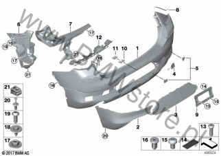 Mocowanie Smart Opener (51 12 7426443) na diagramie Obudowa tylna dla BMW X2 F39 X2 16d SAC ECE