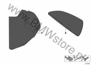 Uchwyt opaski kablowej (61 11 8323375) na diagramie Osłona wewnętrzna dla MS BMW Motorsport M235i Racing Coupé ECE