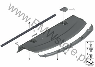 Półka tylna na diagramie Półka tylna