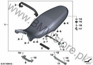 Podkładka plastikowa (46 63 8525836) na diagramie Kanapa dla BMW K33  R nineT Urban G/S  ECE