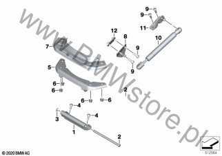 Wzmocnienie (52 53 8558622) na diagramie Ryglowanie kanapy dla BMW K08  C 400 GT  ECE