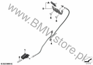 Sprężyna na diagramie Blokada bagażnika 