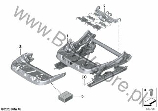 Fotel przedni, rama fotela dla BMW 5' G68 Saloon Limousine i5 xDrive50L XE2 ECE
